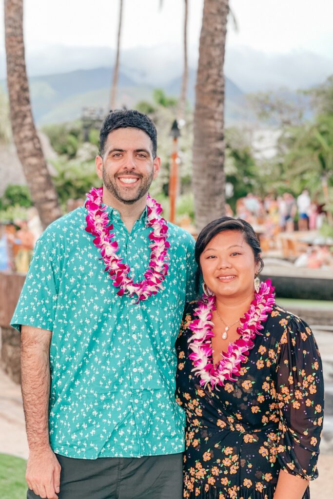 Paf and N at Old Lahaina Luau