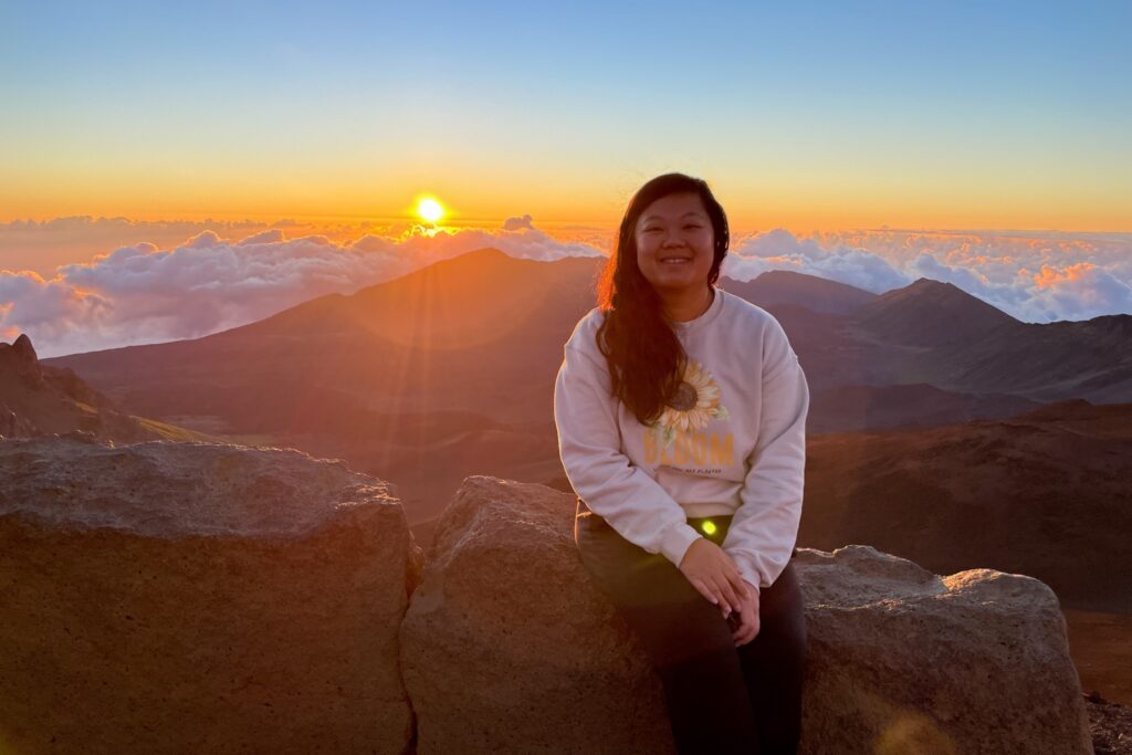 Paf on Haleakala for the sunrise view