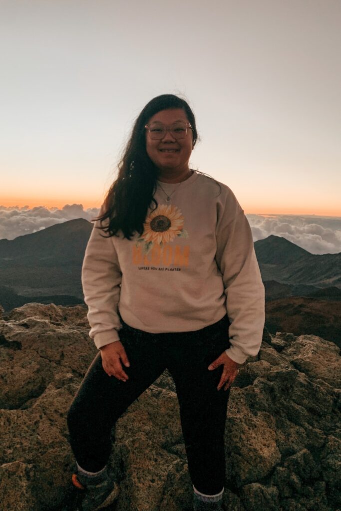 Paf on Haleakala after sunrise